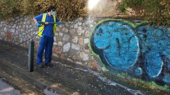Δήμος Αθηναίων: Αντιγκράφιτι και αφαίρεση αφισών στο κέντρο της πόλης (pics)
