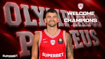 Στον Ολυμπιακό ο NBAer Τζον Κόντσαρ για τα επόμενα δύο χρόνια