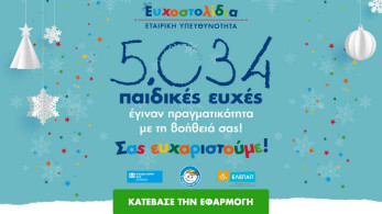 Ευχοστολίδια: Έγιναν πραγματικότητα 5.034 χριστουγεννιάτικες ευχές παιδιών