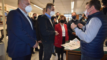 Καρδίτσα: Στα γραφεία του «Νέου Αγώνα» ο πρωθυπουργός