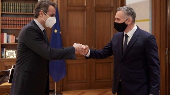 Συνάντηση Μητσοτάκη με τον πρόεδρο του ΔΗΚΟ Νικόλα Παπαδόπουλο