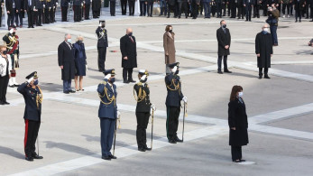 Σε κλίμα συγκίνησης και εθνικής υπερηφάνειας η τελετή κατάθεσης στεφάνων