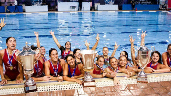 Ιστορικό τρεμπλ από τις «γοργόνες» του Ολυμπιακού (pics)