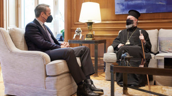 Συνάντηση Μητσοτάκη με τον Αρχιεπίσκοπο Αυστραλίας Μακάριο