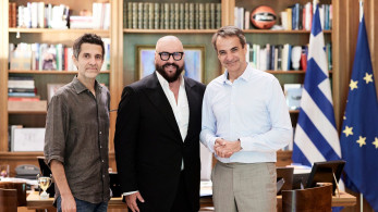 Συνάντηση Μητσοτάκη με Desmond Child και Φοίβο