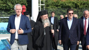 Στην τελετή Αγιασμού των Υδάτων στο Περιστέρι ο Βαρβιτσιώτης