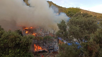 Φωτιά στο ΚΥΤ Σάμου