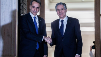 Σε εξέλιξη η συνάντηση Μητσοτάκη – Μπλίνκεν