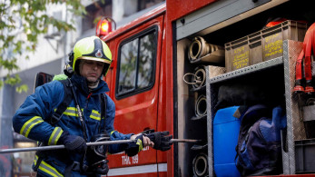 Φωτιά σε κτίριο στο κέντρο της Αθήνας – Kίνδυνος κατάρρευσης