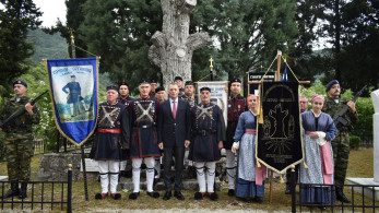 Ο Αλκιβιάδης Στεφανής στις εκδηλώσεις μνήμης προς τιμήν των Μακεδονομάχων Άγρα και Μίγκα