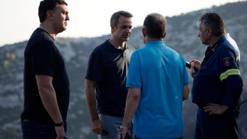Στην Πάρνηθα ο Κυριάκος Μητσοτάκης