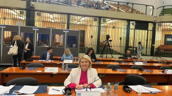 Η Σοφία Βούλτεψη στην υπουργική διάσκεψη για το τράφικινγκ στο «μπούνκερ» του Παλέρμο