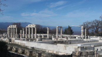 Το αναστηλωμένο  ανάκτορο του Φιλίππου Β' της Μακεδονίας, στις Αιγές (φωτό)