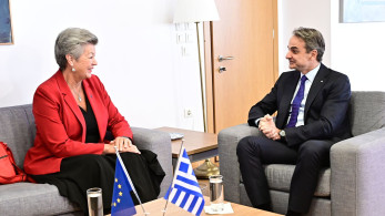 Ο Κυριάκος Μητσοτάκης συναντήθηκε με την Ίλβα Γιόχανσον στο υπουργείο Μετανάστευσης