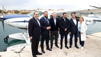 Στην πρώτη δοκιμαστική πτήση με υδροπλάνο της Hellenic Seaplanes ο Ιωάννης Παππάς