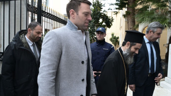 Σε εξέλιξη η πρώτη επίσημη συνάντηση Ιερώνυμου - Κασσελάκη στην Αρχιεπισκοπή Αθηνών