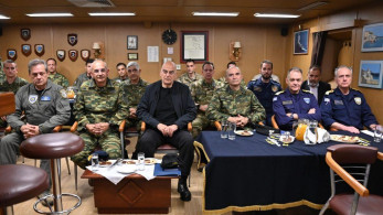 Ο Νίκος Δένδιας στην άσκηση «ΚΑΤΑΙΓΙΣ 24» του Πολεμικού Ναυτικού
