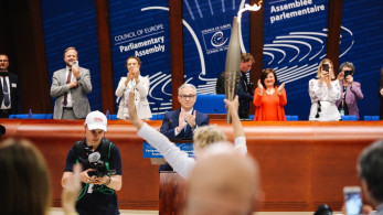 Το Συμβούλιο της Ευρώπης γέμισε Ελλάδα - Ο Θεόδωρος Ρουσόπουλος υποδέχτηκε την Ολυμπιακή Φλόγα