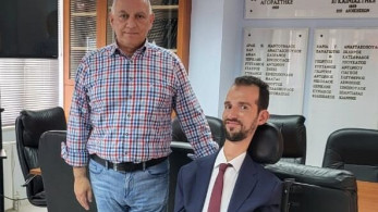 Συνάντηση προέδρου ΙΣΠ Νίκου Πλατανησιώτη με τον Στέλιο Κυμπουρόπουλο