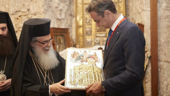 Με τον Πατριάρχη Ιεροσολύμων συναντήθηκε ο Πρωθυπουργός (pics)