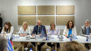 Συνάντηση Τάκη Θεοδωρικάκου  με τον Γερμανό αντικαγκελάριο Ρόμπερτ Χάμπεκ