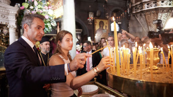 Στα Χανιά για τον Δεκαπενταύγουστο ο Κυριάκος Μητσοτάκης - Παρακολούθησε τη Θεία Λειτουργία