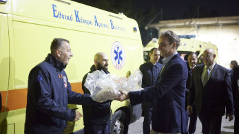 Κυριάκος Μητσοτάκης: επίσκεψη στο ΕΚΑΒ λίγο πριν από την αλλαγή του χρόνου