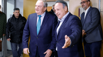 Στη Θεσσαλονίκη ο Κώστας Καραμανλής - Συνάντηση με τον Στέλιο Αγγελούδη