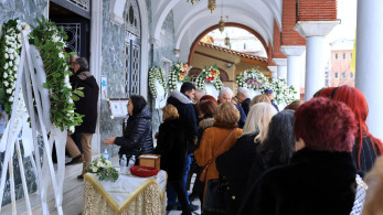Λάρισα: θλίψη στην κηδεία του Βασίλη Καλογήρου