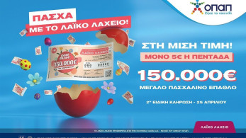 Λαϊκό Λαχείο: την Παρασκευή 25 Απριλίου η ειδική κλήρωση
