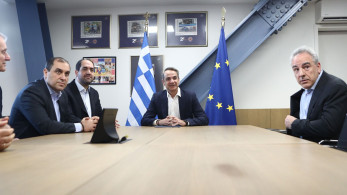 Σύσκεψη στο υπουργείο Πολιτικής Προστασίας υπό τον Μητσοτάκη (photos)