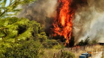 Συνεχίζεται η μάχη με τις φλόγες στις Κεχριές Κορινθίας (vid)