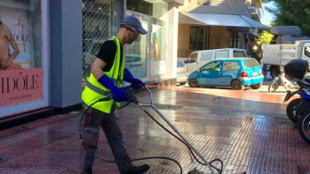 Κυριακάτικη δράση καθαριότητας του Δήμου Αθηναίων στα Σεπόλια