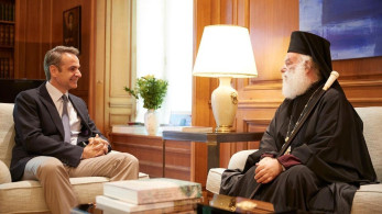 Συνάντηση Μητσοτάκη με τον Πατριάρχη Αλεξανδρείας και Πάσης Αφρικής Θεόδωρο Β’*