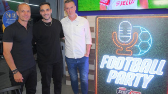 Μπασινάς και Κοτσόλης στο Πάμε Στοίχημα Football Party by Gazzetta για τον τελικό του Champions League
