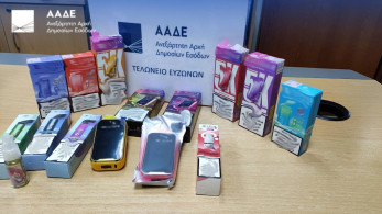 Λαθραία είδη ατμίσματος: η μεγαλύτερη κατάσχεση από την ΑΑΔΕ