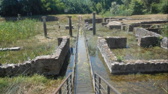 ΥΠΠΟ: ολοκληρώνονται τα αντιπλημμυρικά έργα στον αρχαιολογικό χώρο του Δίου (photos)
