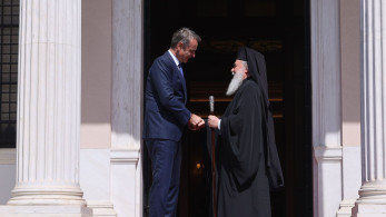 Πατριάρχης Ιεροσολύμων Θεόφιλος Γ’ σε Κυριάκο Μητσοτάκη: Ο Ντόναλντ Τραμπ θέλει να επισκεφτεί την Ελλάδα (photos)