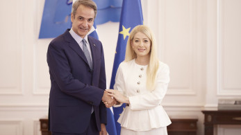 Συνάντηση Κυριάκου Μητσοτάκη με την Αννίτα Δημητρίου στο Μαξίμου (video)