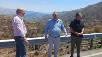 Στο Ρέθυμνο ο Κωστής Χατζηδάκης - Επισκέφθηκε τον πυρόπληκτο Άγιο Βασίλειο