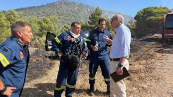 Στον Κουβαρά ο Ευάγγελος Τουρνάς - Βελτιωμένη η εικόνα της φωτιάς